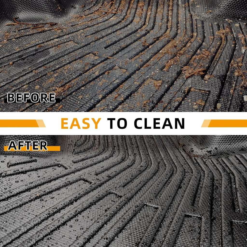 Floor Mats for Toyota Prius 2016 2017 2018 2019 2020 2021 2022(NOT for Prius c or Prius v), Front Rear Mats & Cargo Liner, TPE Non-Slip Waterproof Summer Winter Car Accessories