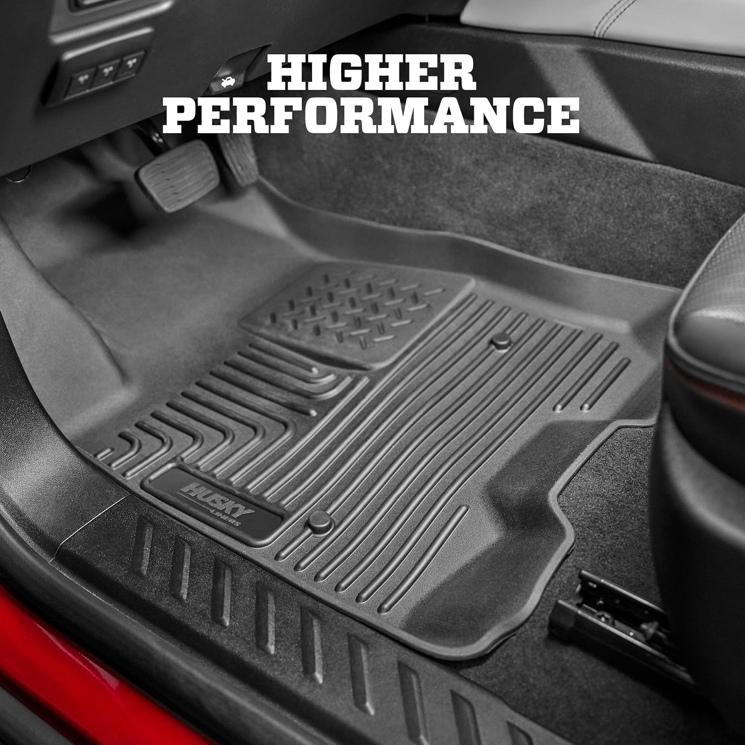 Husky Liners Weatherbeater Floor Mats | Fits 2012-2017 Toyota Prius V | Front & 2nd Row, 3-pc Black - 98911