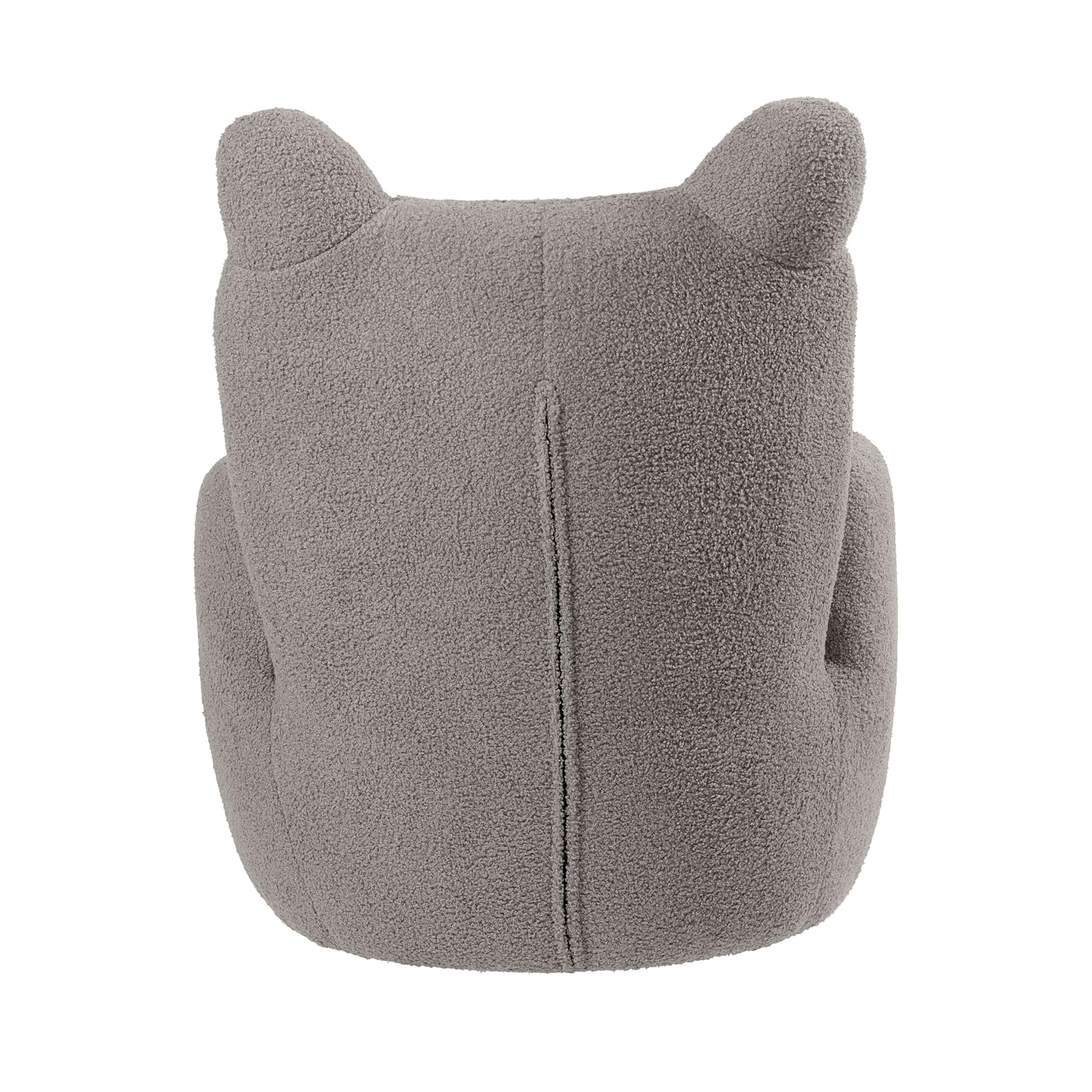 ECR4Kids Teddy Bear Sherpa Toddler Chair, 14in Seat Height, Kids Furniture, Grey