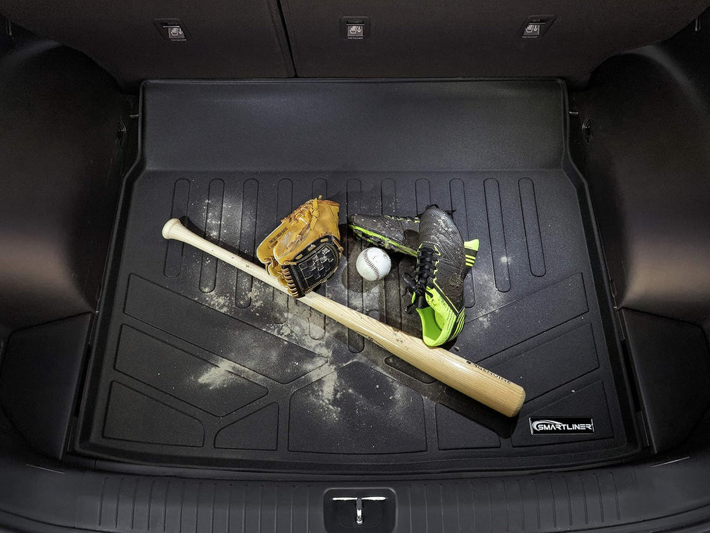 MAXLINER Custom Fit Floor Mats 2 Rows and Cargo Liner Behind 2nd Row Set Compatible with 2017-2025 Audi Q7 / SQ7