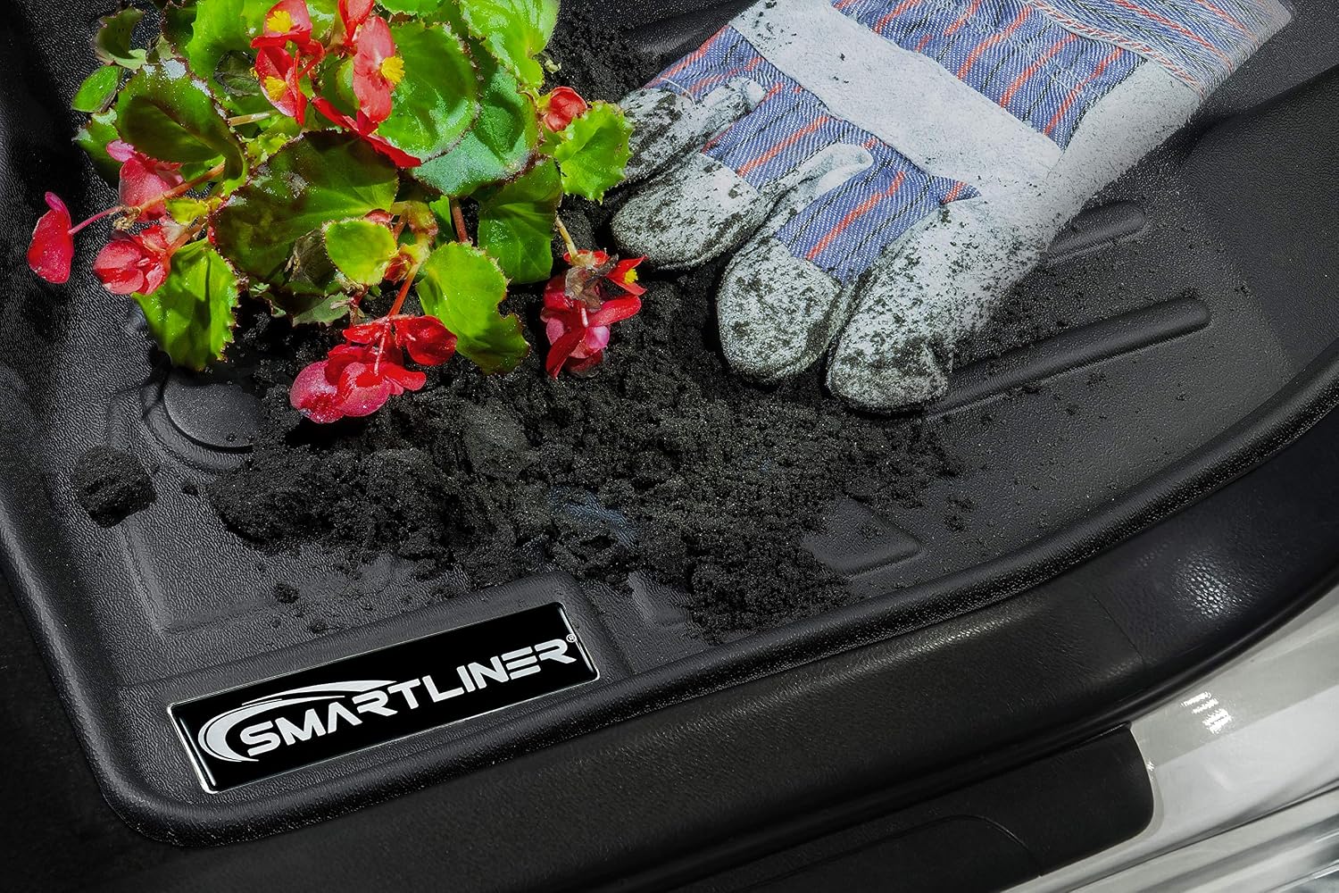Smartliner All Weather Custom Fit Floor Mats 2 Row Liner Set Compatible with 2020-2025 Ford Escape