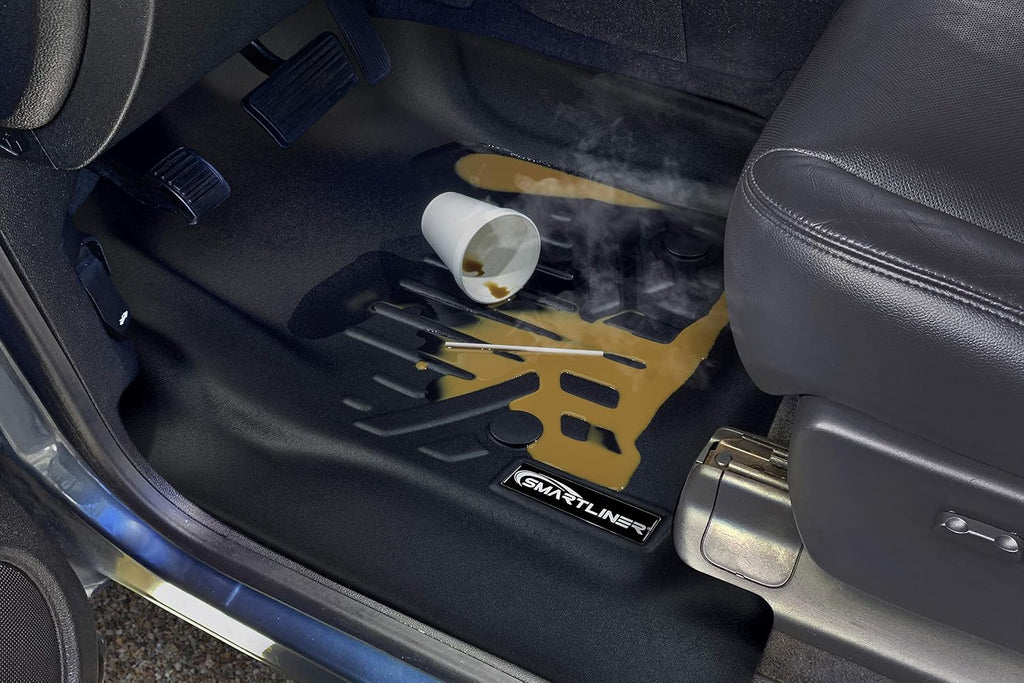 SMARTLINER Custom Fit Floor Mats 1st Row Liner Set for 2013-2019 Ford Escape