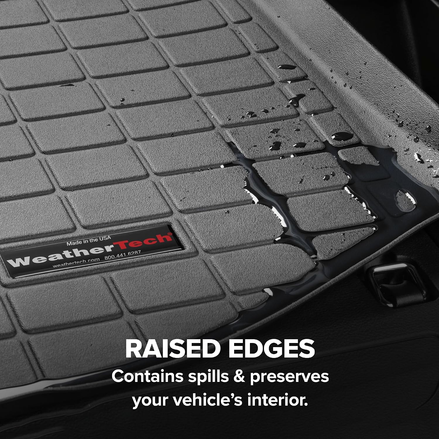 WeatherTech Cargo Trunk Liner for Cadillac Escalade ESV, Suburban, Yukon XL - Behind 2nd Row (41677), Tan