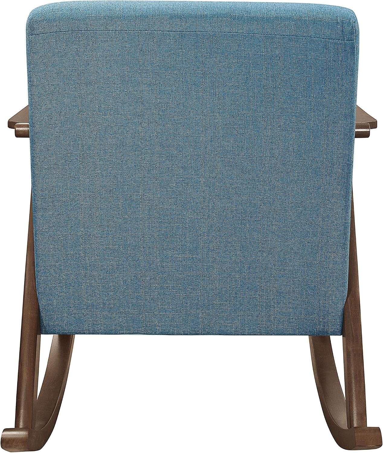 Lexicon Helena 28.5' W Fabric Wood Arm Rocking Chair, Blue