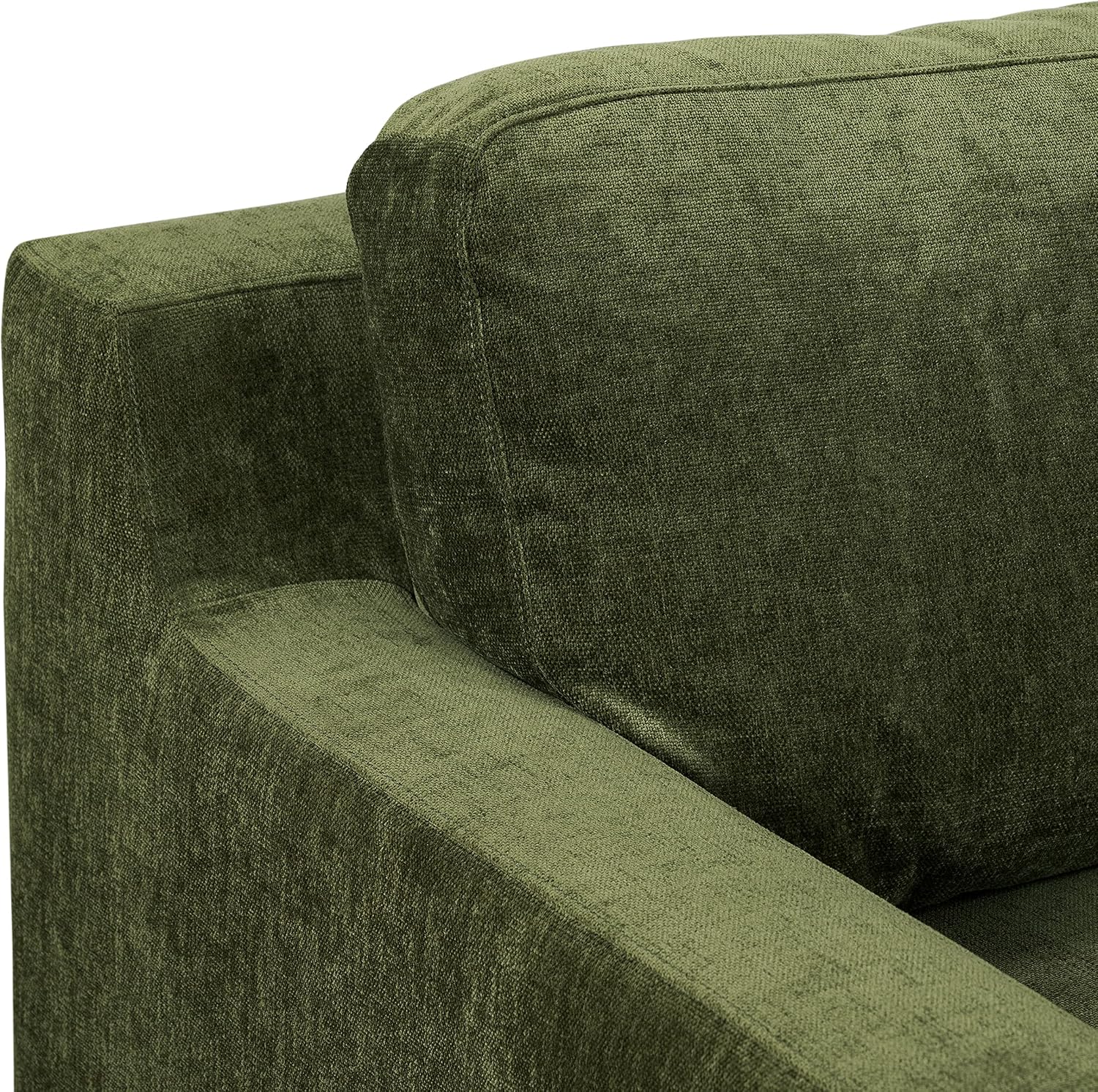 POLY & BARK Zyon Sofa, Distressed Green Velvet